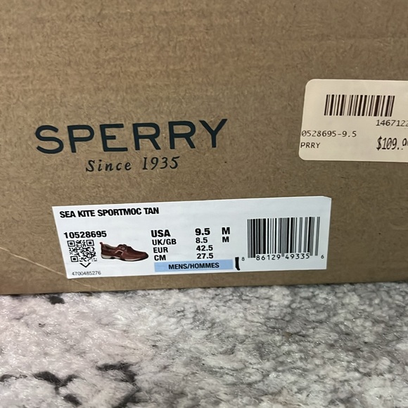 Sperry Top-Sider Men’s 9.5 Sea Kite Sportmoc Tan - Picture 2 of 6